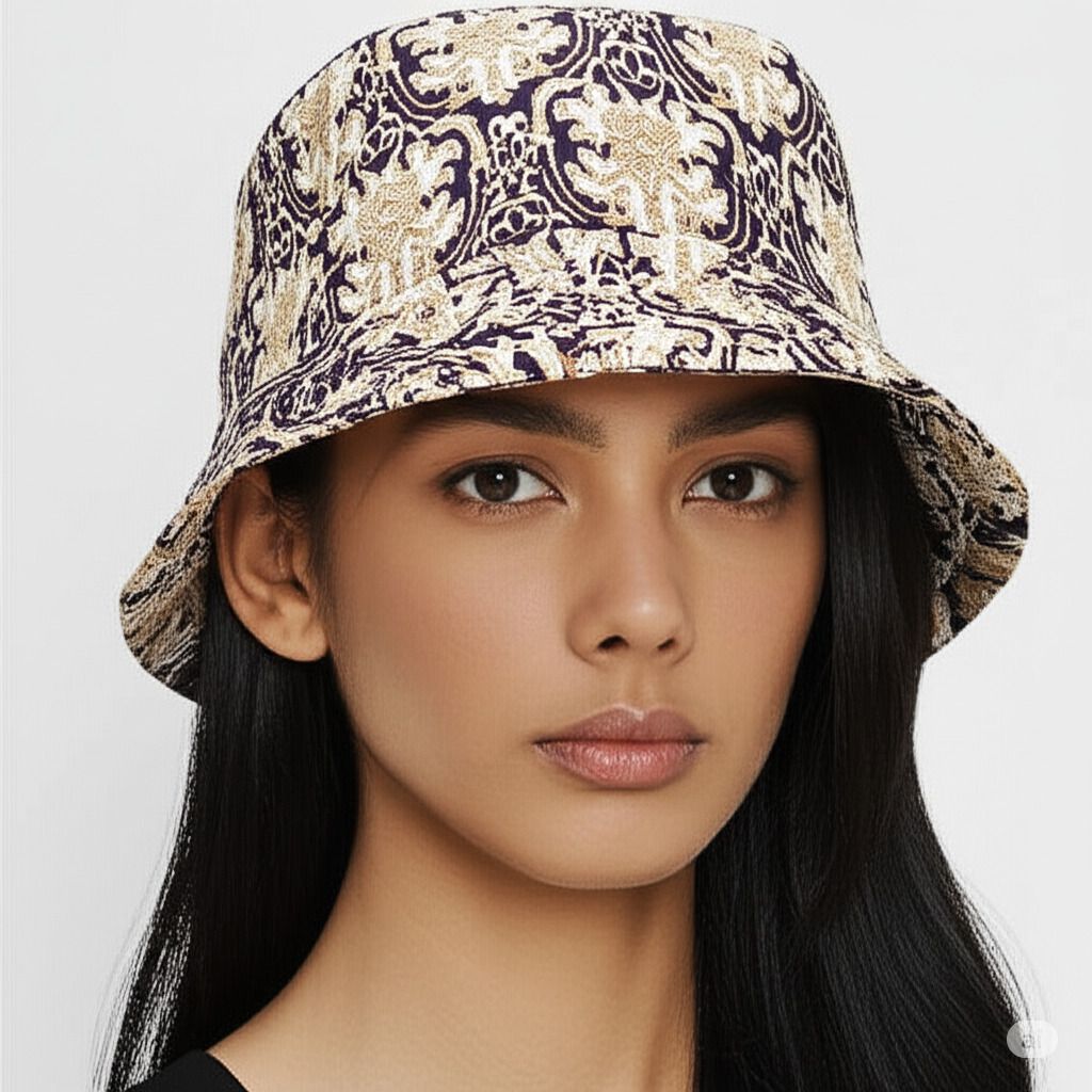 ZACHARIAS Women's Fishermen Cotton Printed Bucket Cap Hat-picture-44