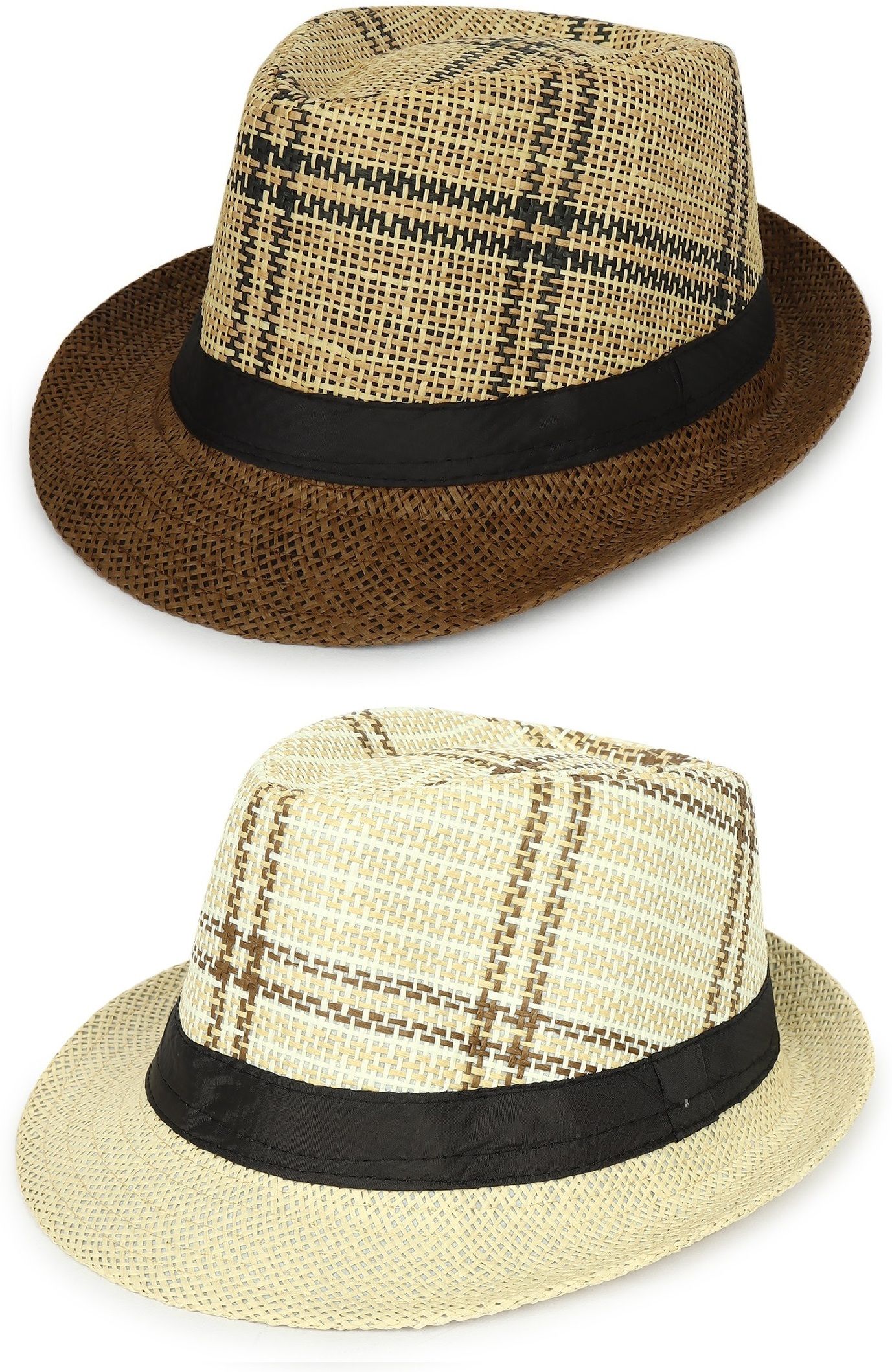 ZACHARIAS Paper Jute Fedora Hat Cap-image-26
