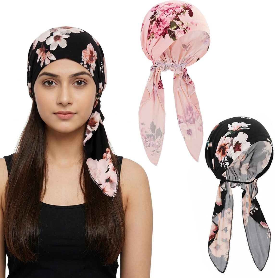palay Floral Print Skull Cap-picture-40
