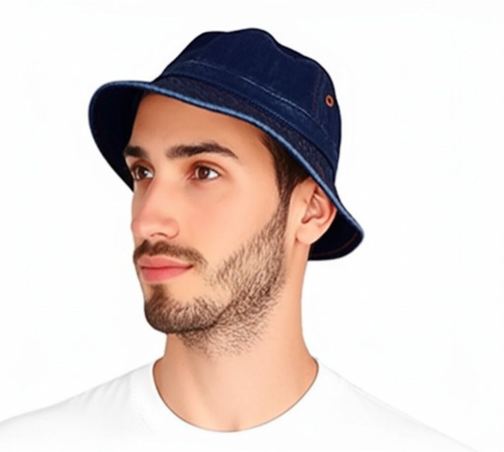 ZACHARIAS Men's Denim Fishermen Bucket Hat-picture-12