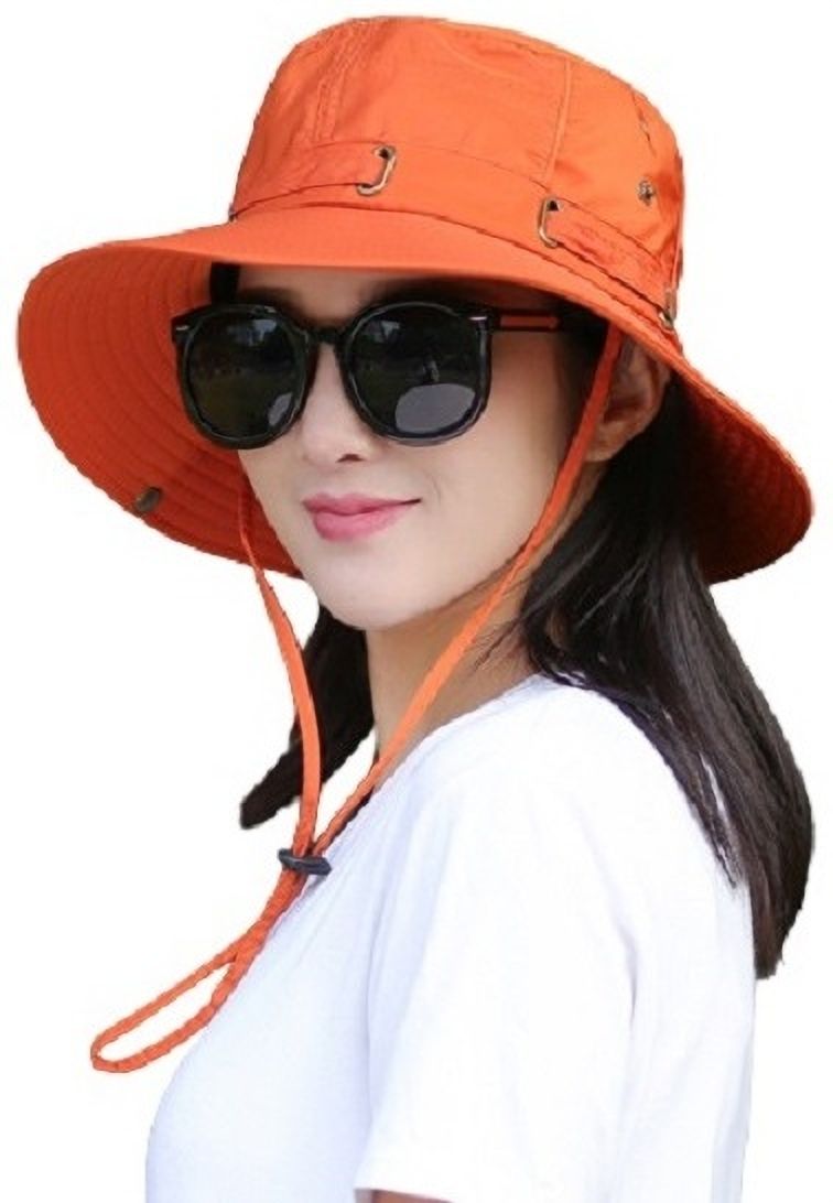 AlexVyan Round Hat Sun Visor for Women UV Protection Wide Brim Summer Cap for Girls.-image-23