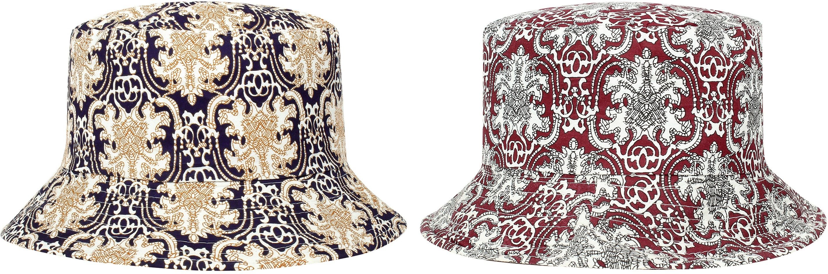 ZACHARIAS Women's Fishermen Cotton Bucket Cap Hat-picture-11