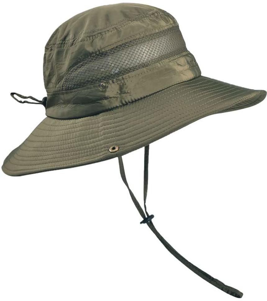 gustave Mens Sun Hat Wide Brim Summer Sun Cap UV Protection Fishsing Hat Bucket Hat