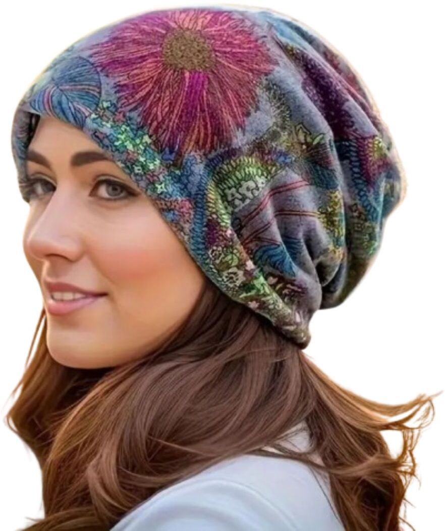 YEIPIS Slouchy Chemo Cap Beanie Hat for Women Bandanas Skull Cap-picture-16