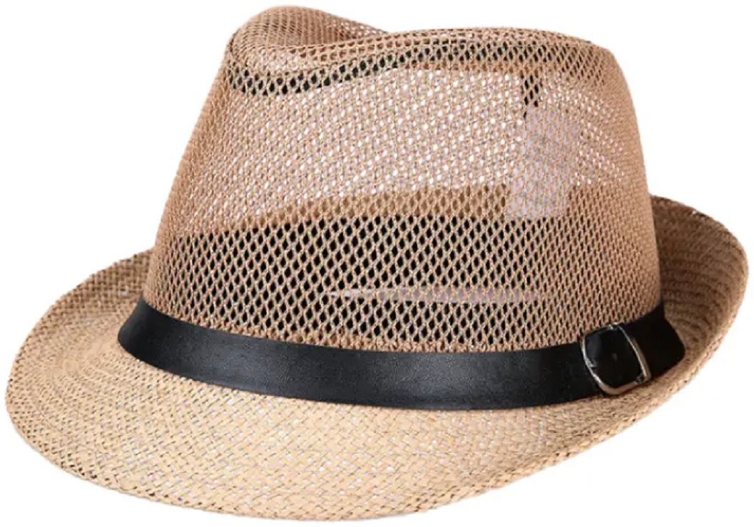 ZACHARIAS Fedora Cowboy Breathable Mesh Net Hat Cap-picture-23