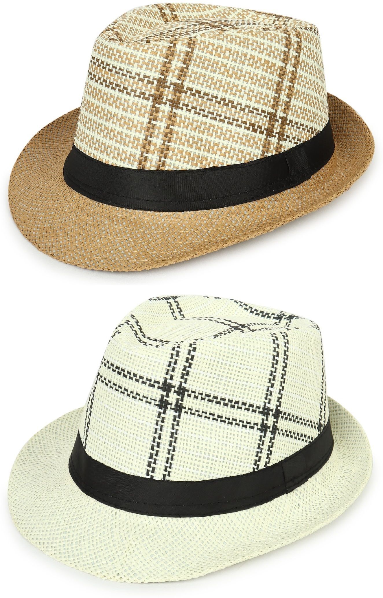 ZACHARIAS Paper Jute Fedora Hat Cap-picture-38