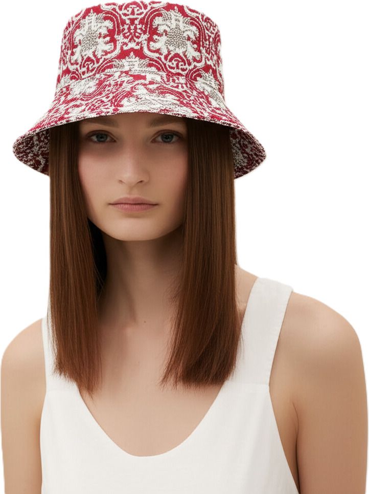 ZACHARIAS Women's Fishermen Cotton Printed Bucket Cap Hat-picture-32