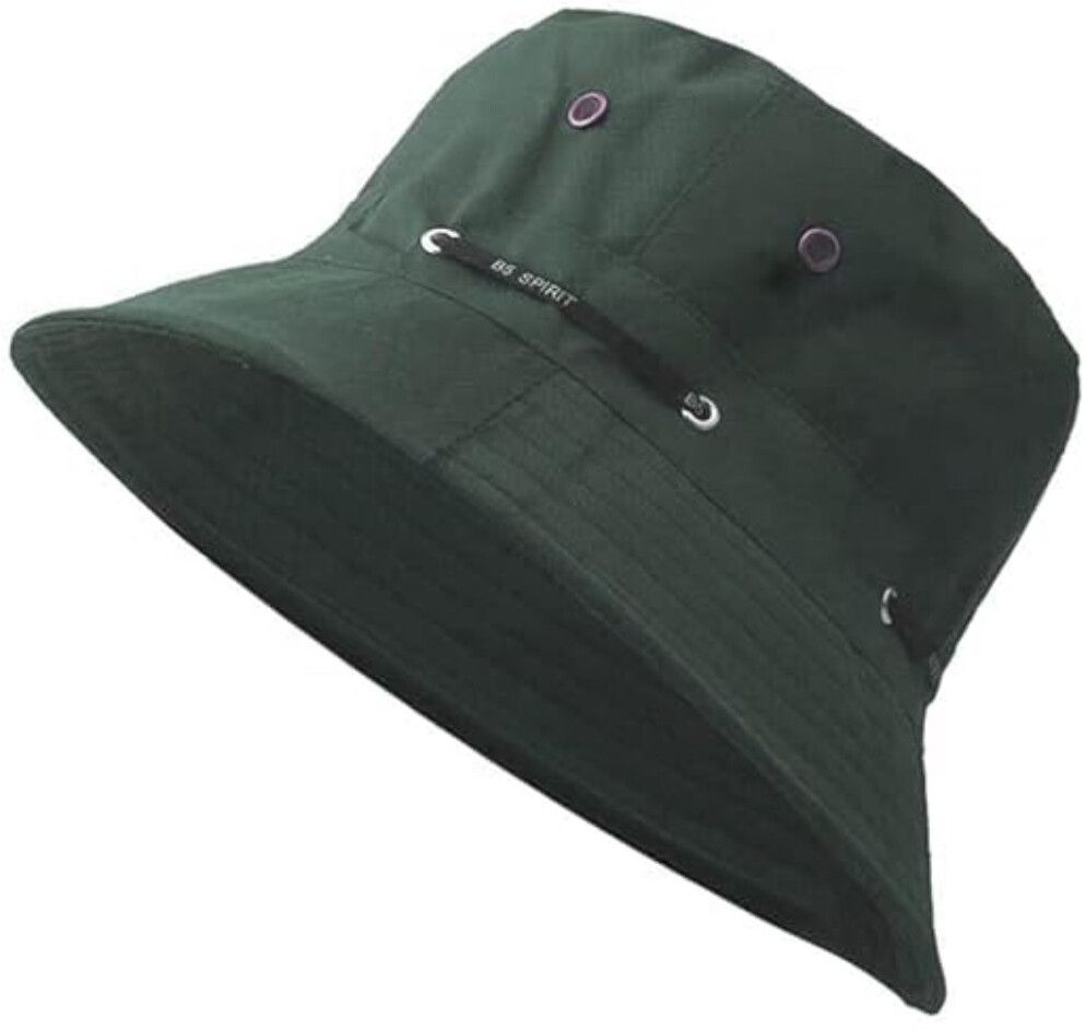 Zonkar Unisex Green Cotton Bucket and Beach hat for Women, Sun Protection Round hat-picture-16