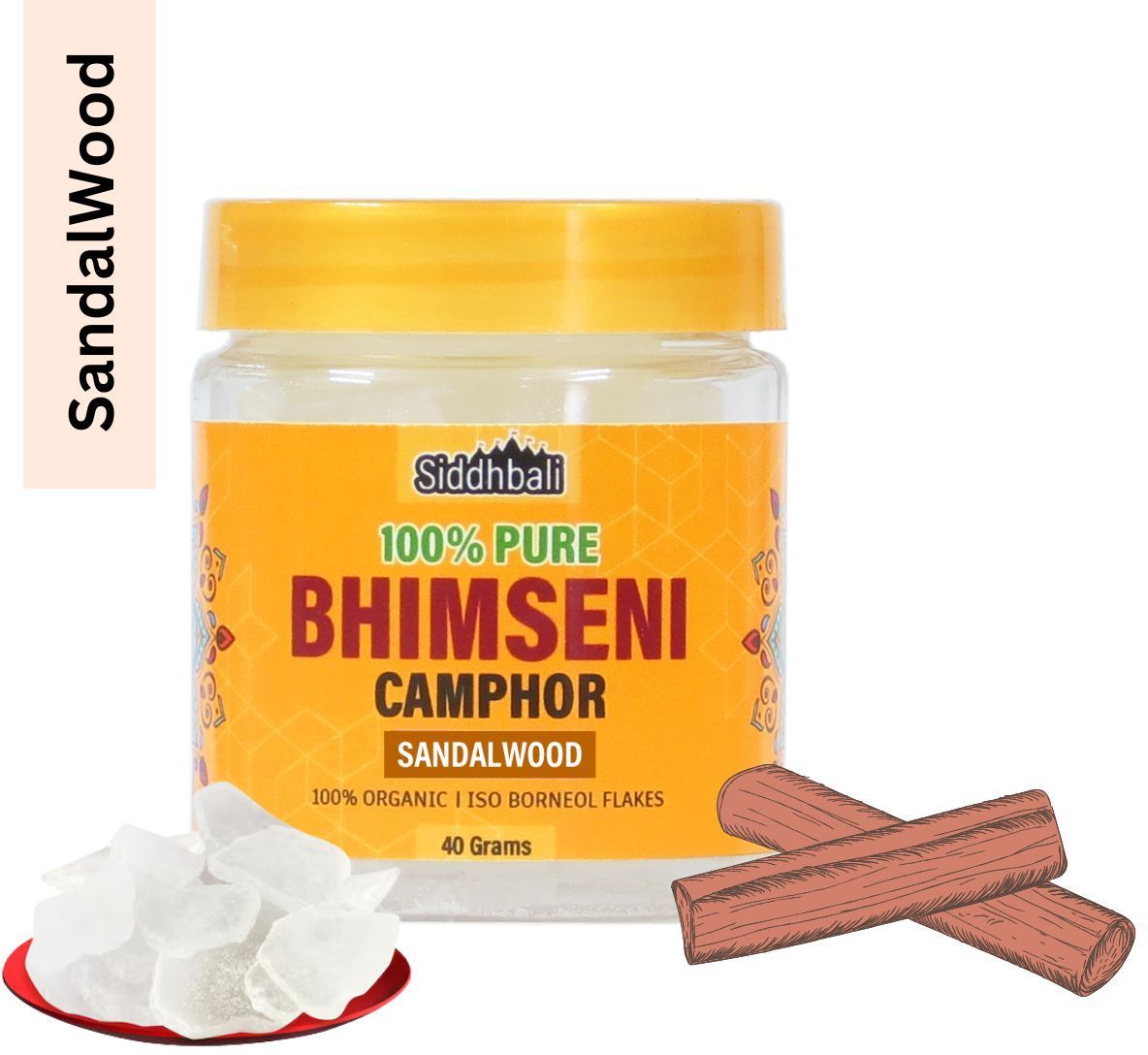 siddhbali Sandalwood Bhimseni Kapoor Camphor Kapur Karpuram Isoborneol Flakes Daily Pooja-picture-32