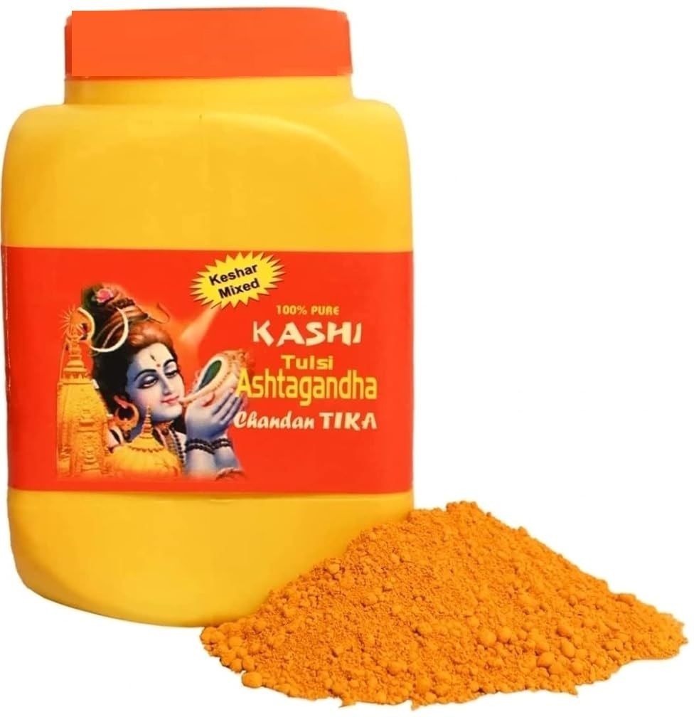 Chandan Powder for Puja 500 Gram - Kashi Tulsi Kumkum Ashtagandha Chandan Powder