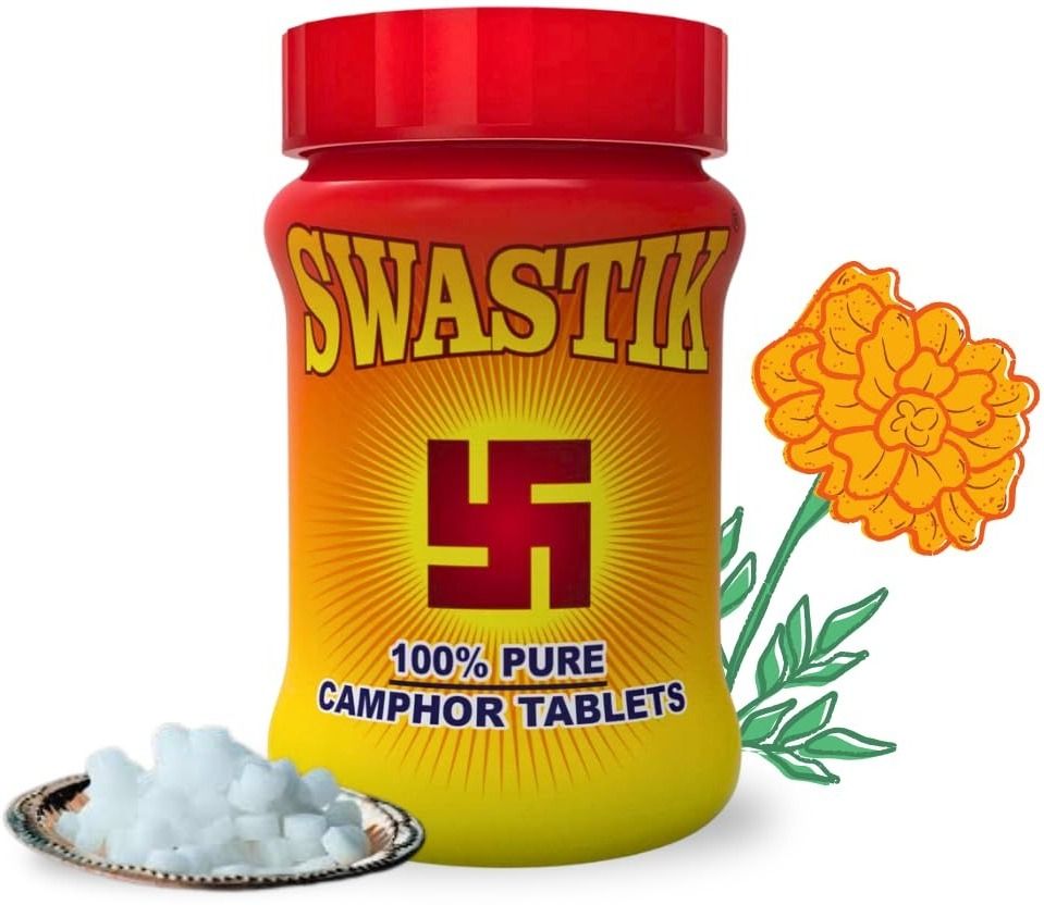100% Pure and Premium Camphor Tablets JarFor Puja Use-image-17