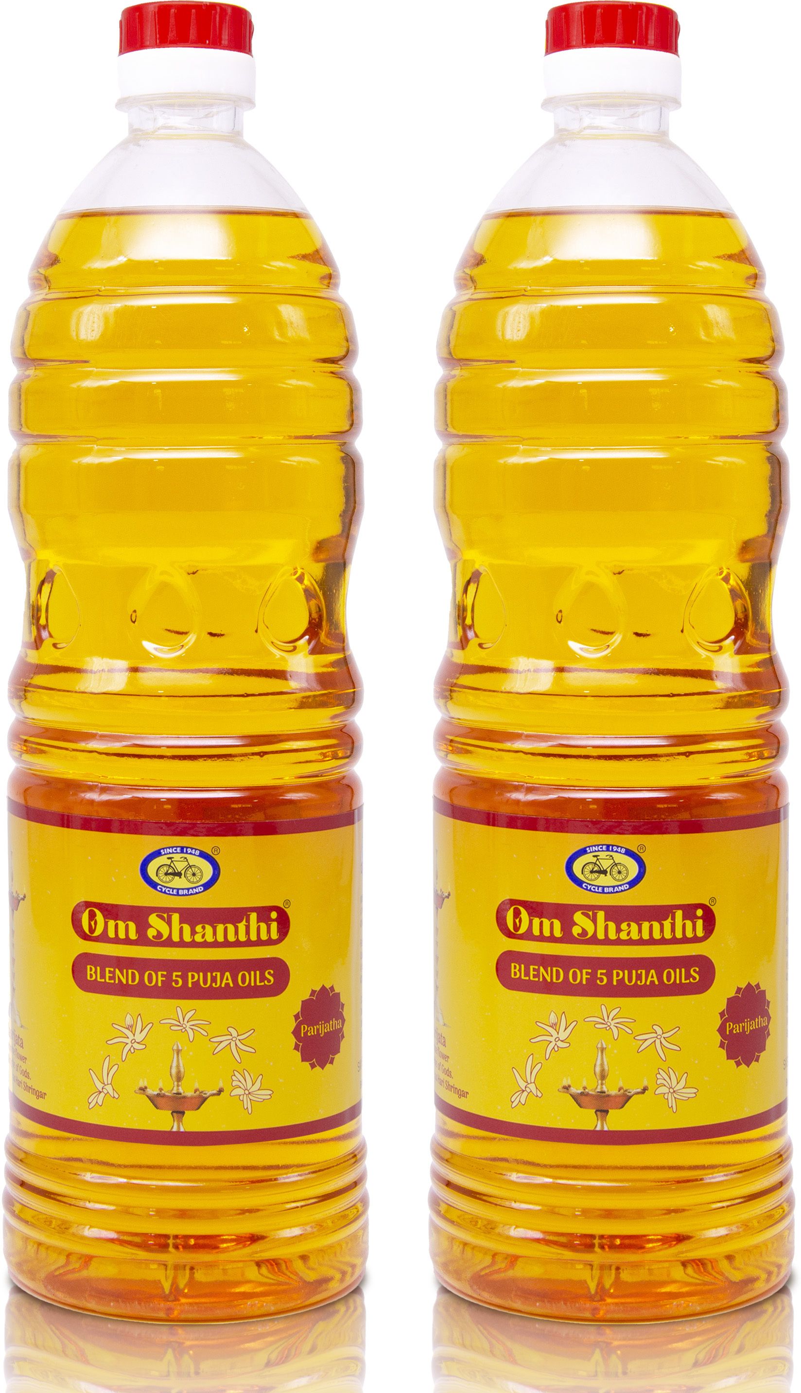 cycle Om Shanthi Pure Puja Oil, Blend of 5 Puja Oils - Parijatha Fragrance (Pack of 2)-picture-13