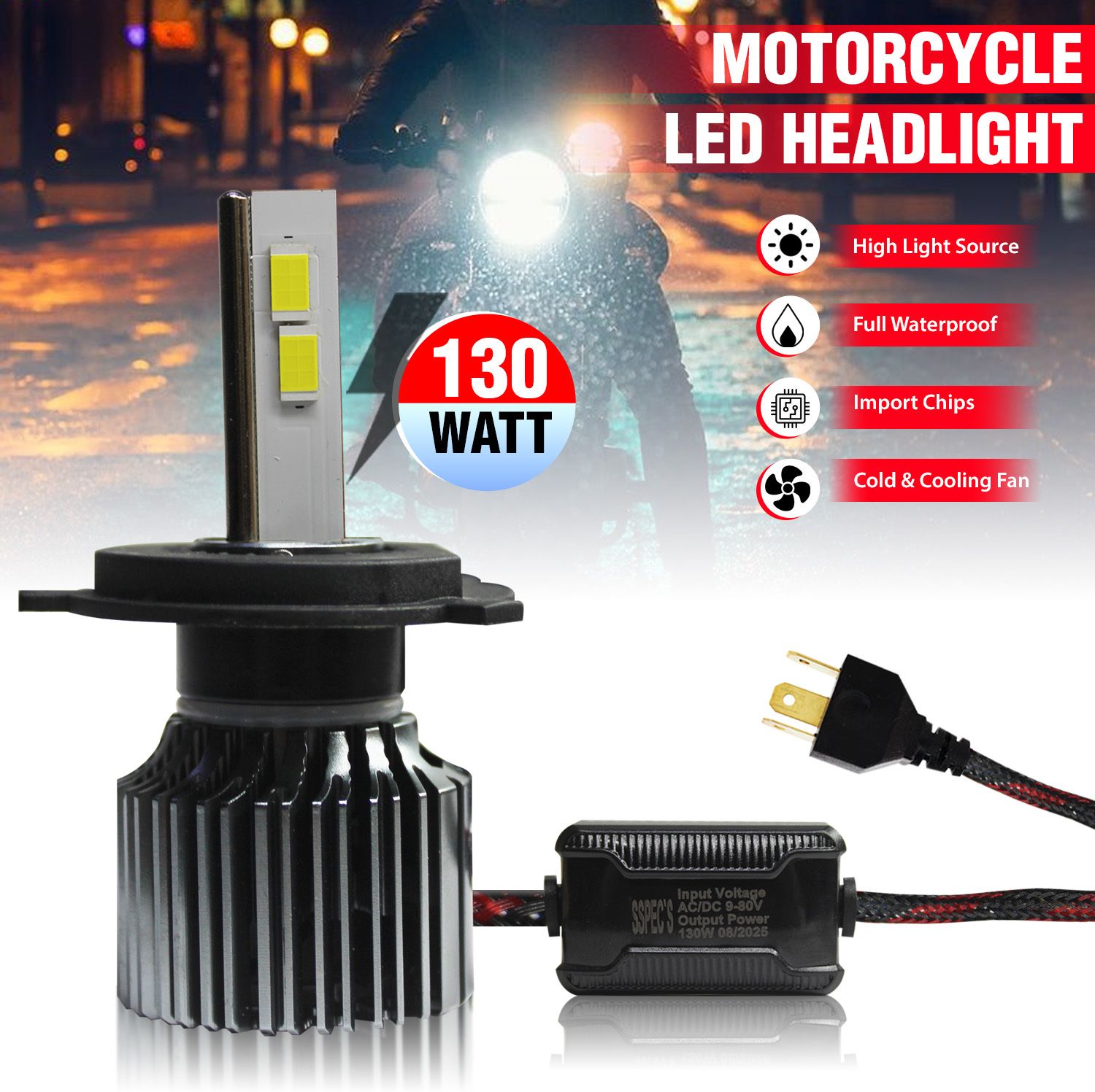 LED Headlight for Universal For Bike