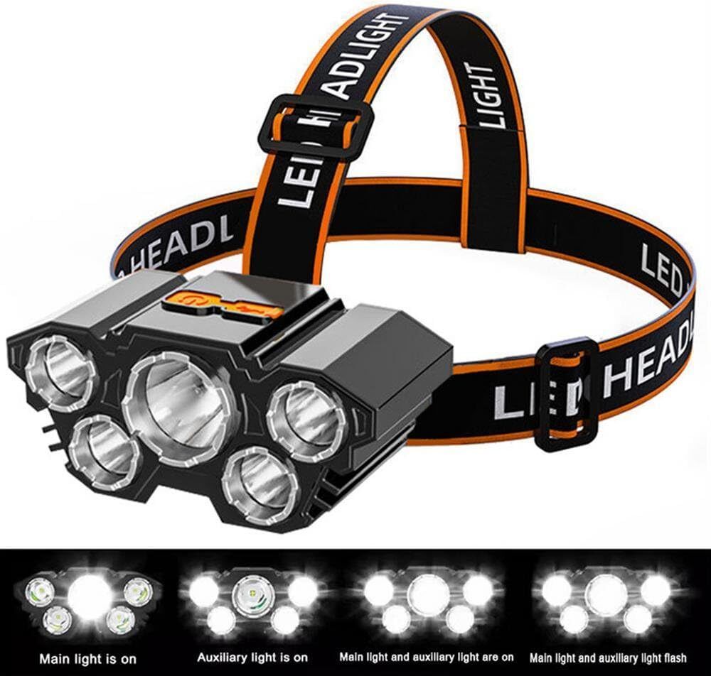 concrew Rechargeable Battery for Camping Trekking Caving Hiking Reading Running Headlamp LED Headlamp-picture-12