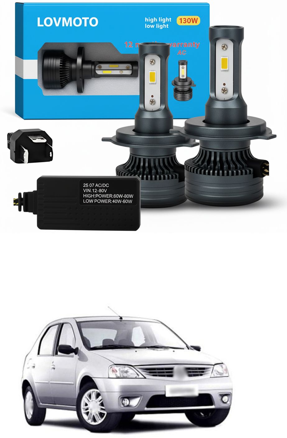 Universal 130w+130w M3 Mini H4 LED Bulb AC/DC Led Headlight Bulb white sg148 Car Fancy Lights-image-39