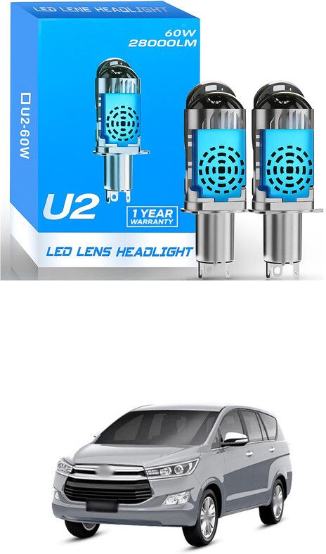 Universal 12V U2 LED headlight 120W LED headlight car bike projector lens sg241 Car Reflector Light-image-10