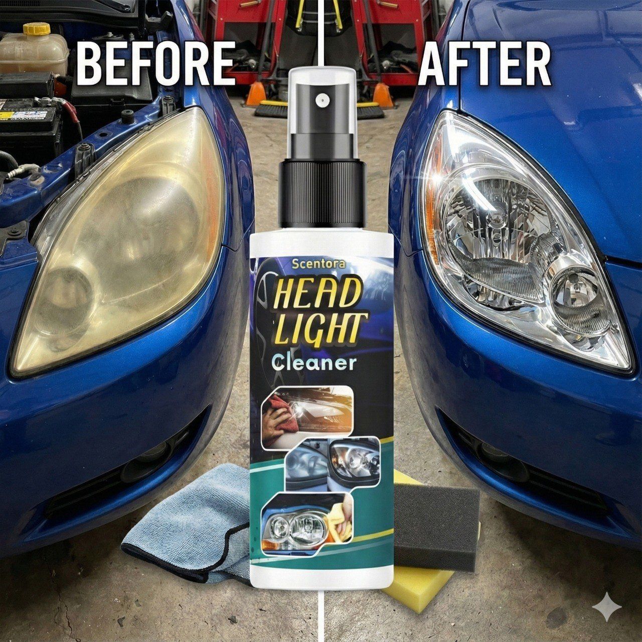 Headlight Restoration Liquid for Car & Bike – Clean, Polish & Protect Headlight Cleaning Kit-image-15