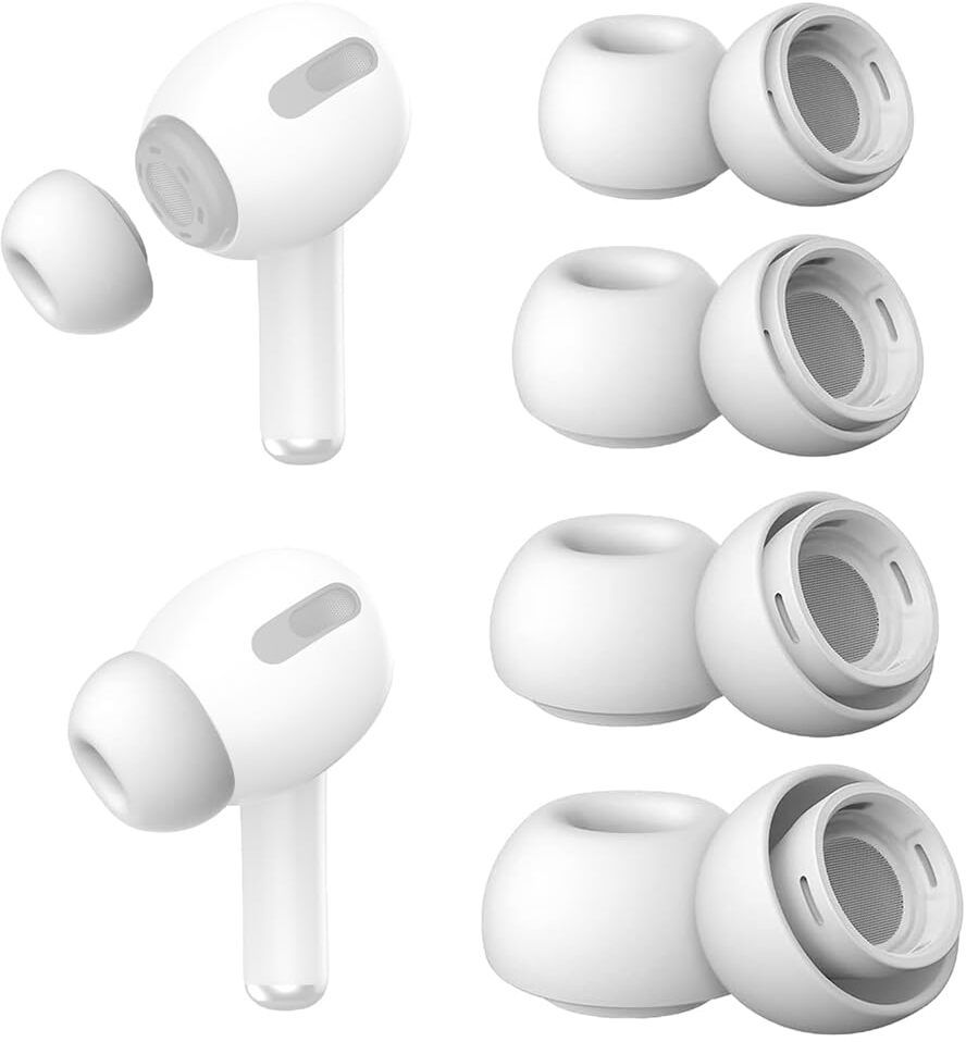 Zomei Silicone Ear Tips Set for Air Pods Multiple Sizes In The Ear Headphone Cushion