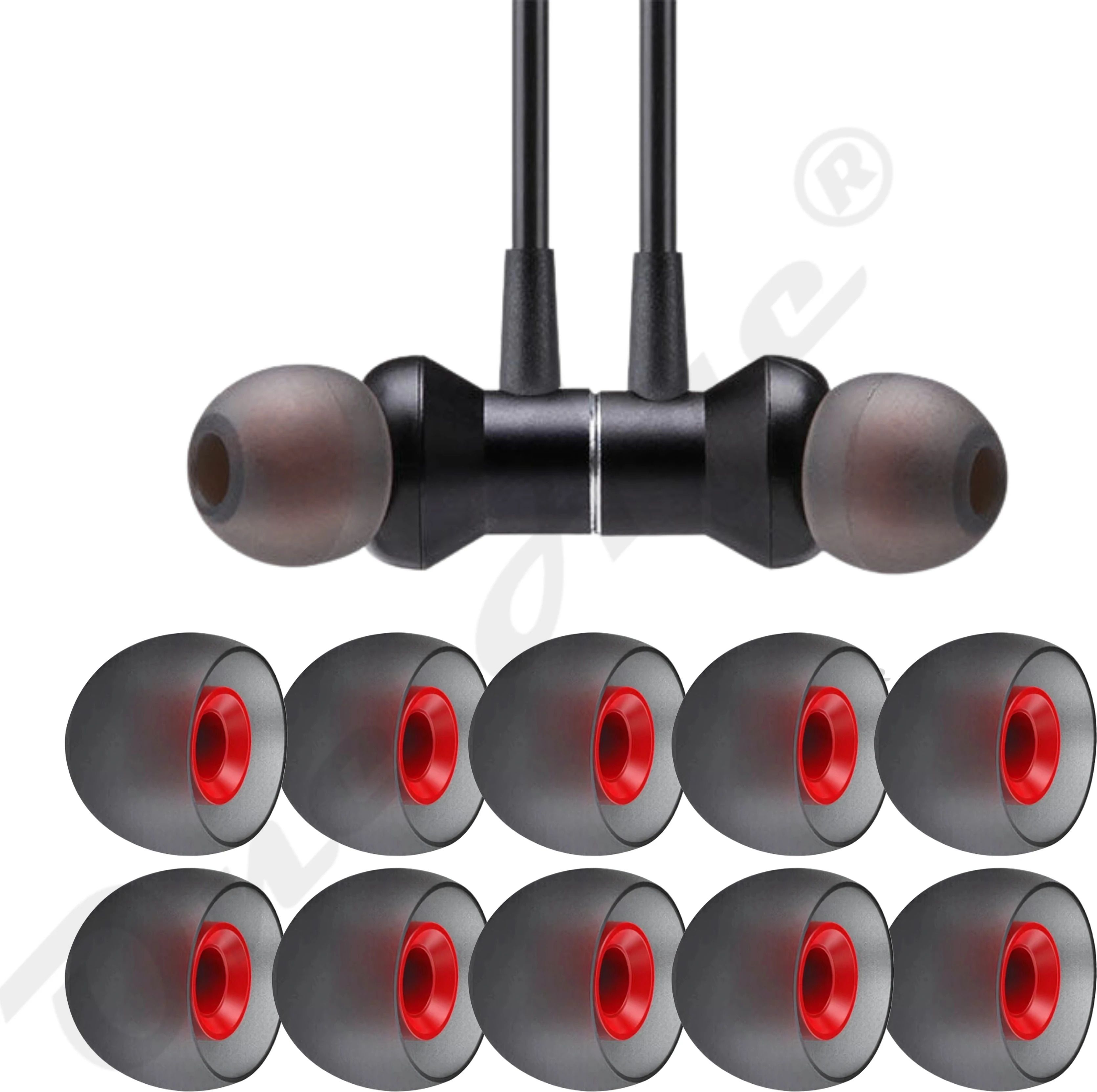 ONE AGE Silicone Ear Tips Neckband,Wired Earphones,Rubber Caps Earbuds Cover Secure Fit In The Ear Headphone Cushion