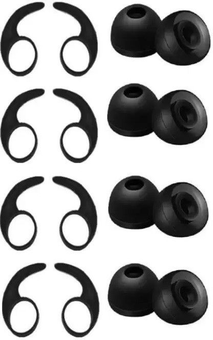 YTM Eartips For Rockerz 255 (Pack Of 16 Black ) In The Ear Headphone Cushion In The Ear Headphone Cushion