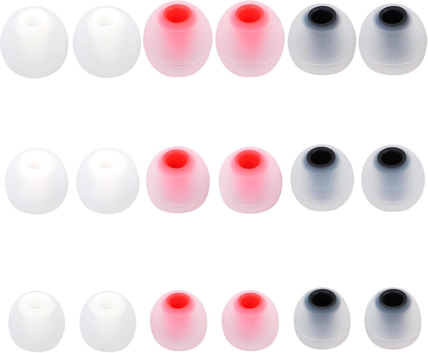 KAELAN Earbuds Rubber tips replacement headphone ear cushion ear buds White Red Black In The Ear Headphone Cushion-image-3