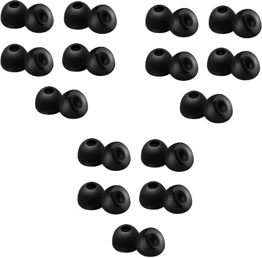 Somapa Silicone Rpund Rubber Earbuds Tips, Eartips For Earphones In The Ear Headphone Cushion