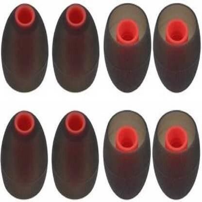 BUMTECH Red 8 pcs Earbuds Rubber earphone tips replacement In The Ear Headphone Cushion-image-17