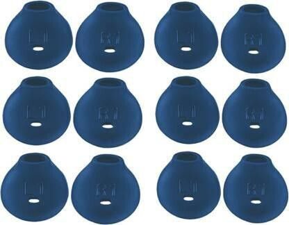 BUMTECH 12 Pcs (6 Pair) earphone es Blue In The Ear Headphone Cushion (Pack of 6, Blue) In The Ear Headphone Cushion-image-12