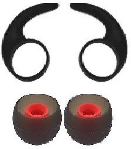 Somapa 4 Pcs Silicone Eartips For Rockerz 255 (Pack Of 4 Black & Red ) In The Ear Headphone Cushion-image-43