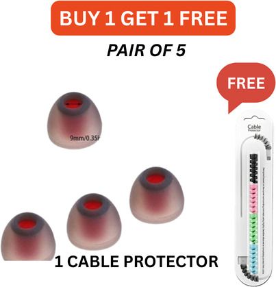 Anylife pair of 5, Free Cable Protector In The Ear Headphone In The Ear Headphone Cushion-image-44