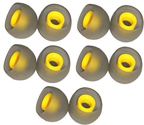 JAZX 10 Pcs Earbuds Rubber earphone tips replacement In The Ear Headphone Cushion