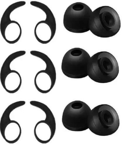 YTM Eartips For Rockerz 255 (Pack Of 12 Black ) In The Ear Headphone Cushion In The Ear Headphone Cushion