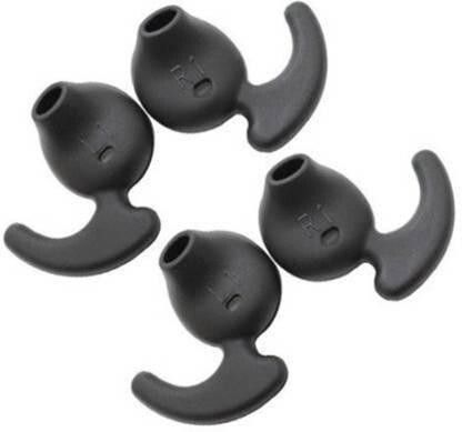 BUMTECH 4 pcs ( 2 Pair Black ) Earbuds Silicone Replacement Ear Tips In In The Ear Headphone Cushion-image-28