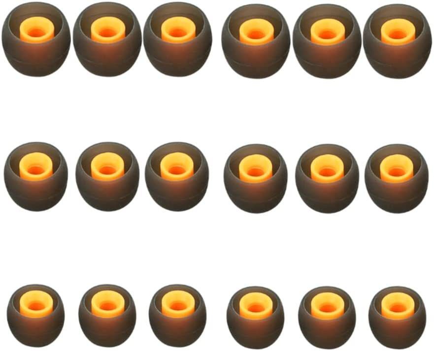 KAELAN 18 Pcs (9 Pair) Orange Earbuds Silicone Replacement Ear Tips In The Ear In The Ear Headphone Cushion-image-29