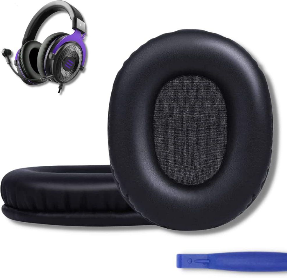 Crysendo Headphone Cushion for E900 Pro Gaming Headset |Protein Leather & Memory Foam Over The Ear Headphone Cushion