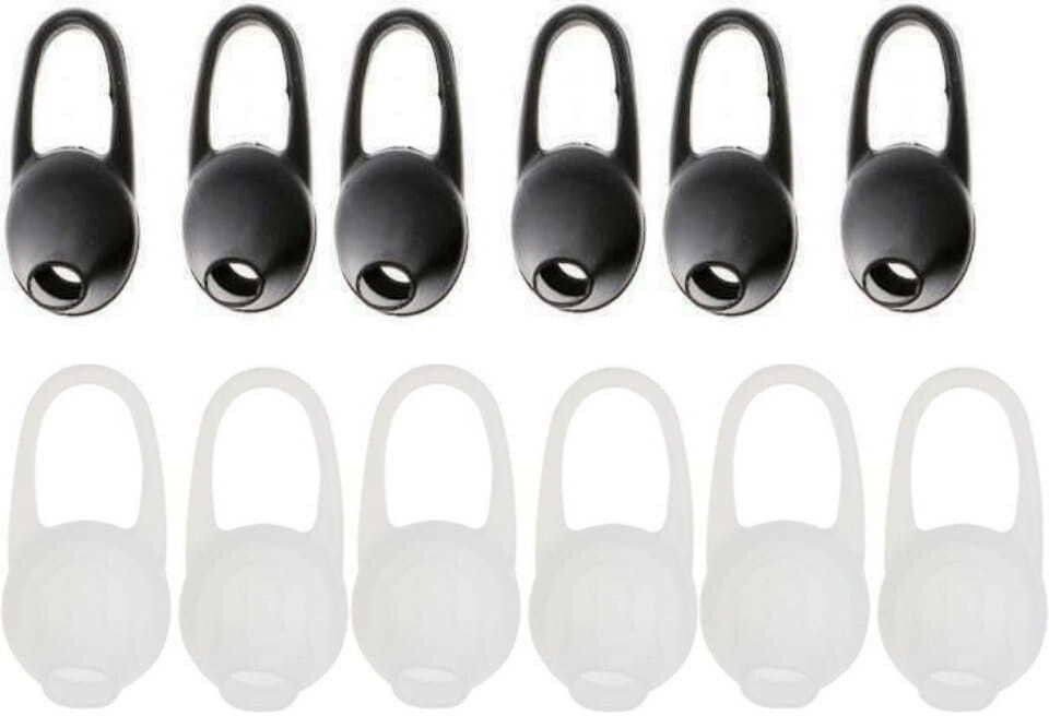 BUMTECH Black and White Silicon Earbud Eartip Earpad Earcushion In The Ear Headphone Cushion-image-5