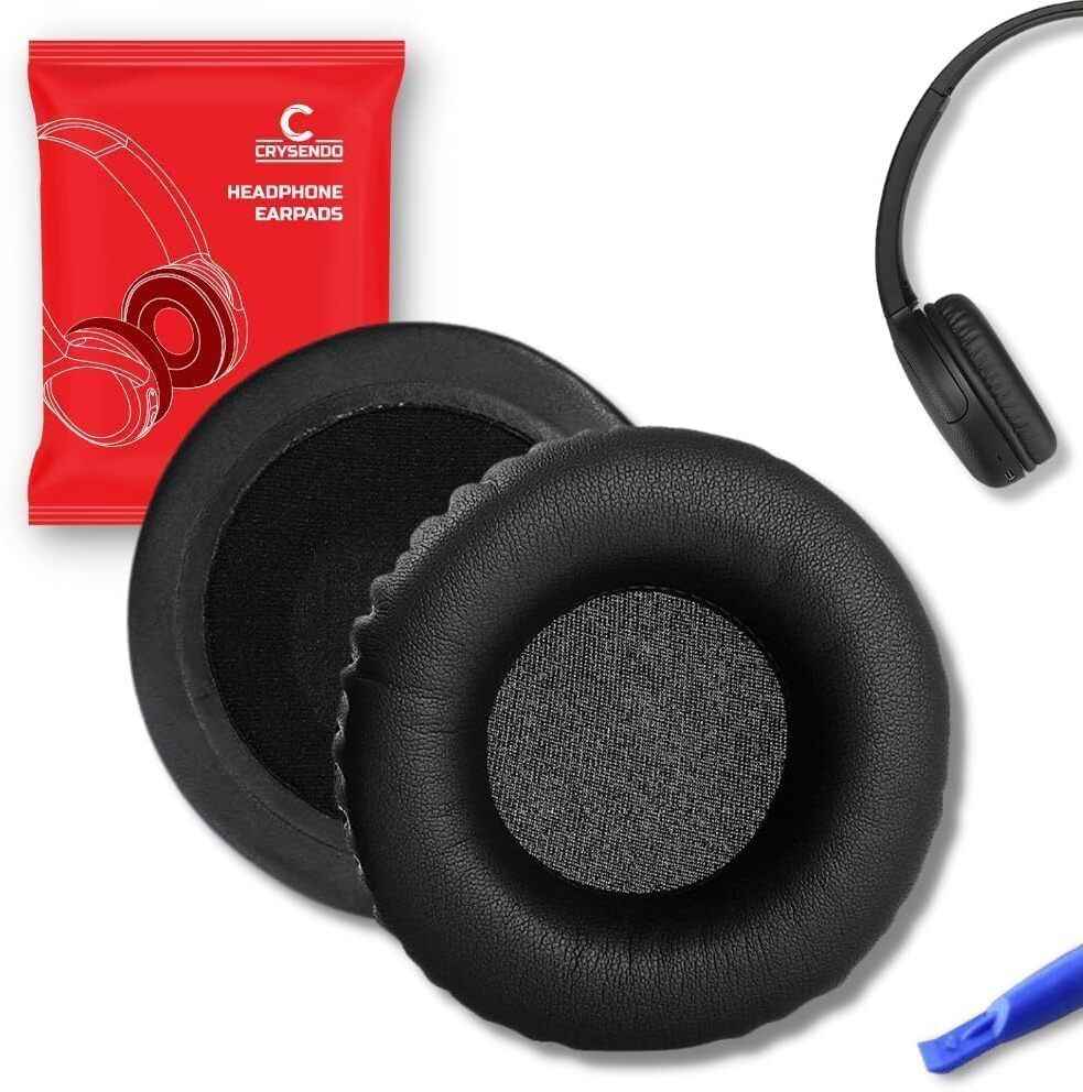 Crysendo Headphone Cushion Compatible with So-ny WH-CH500/510/520 |70mm PU Leather & Foam Over The Ear Headphone Cushion-image-27