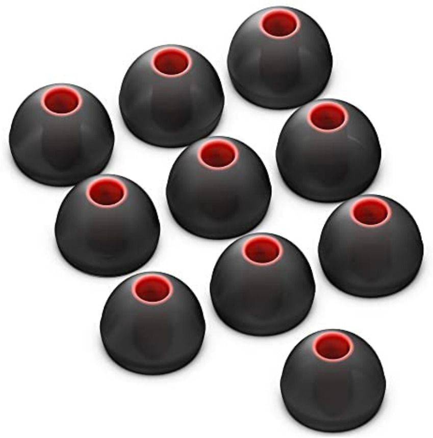 CHARMWAVES 10 Pieces (5 Pairs) Replacement Earbuds Neckband Earphone Ear Tips Buds In The Ear Headphone Cushion-image-2