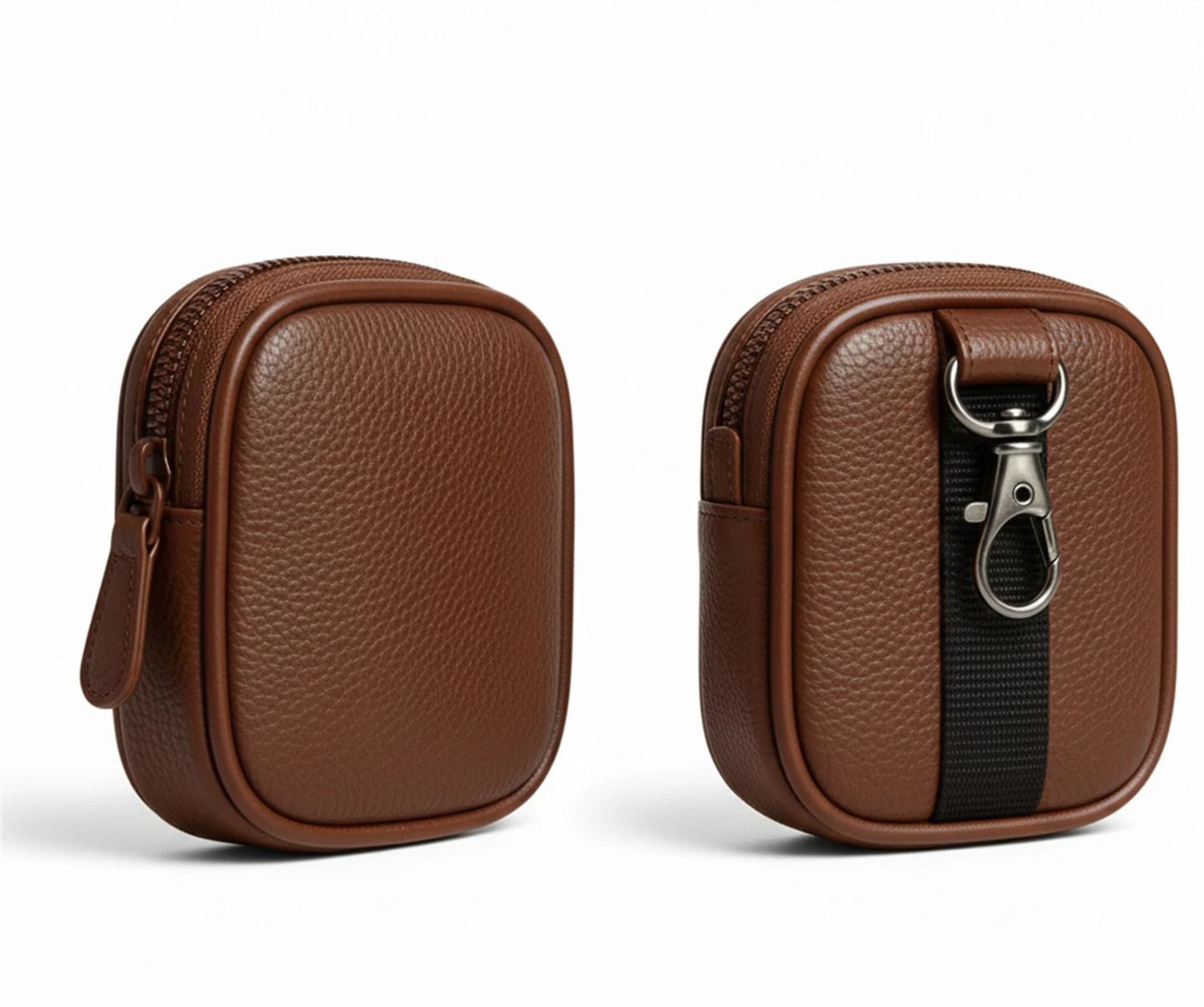 Rajguru Leather Zipper Earbuds Pouch For airpods, Airpods pro, Airpods pro 2, Airpods 3, Airpods pro3, Airpods 5-image-12