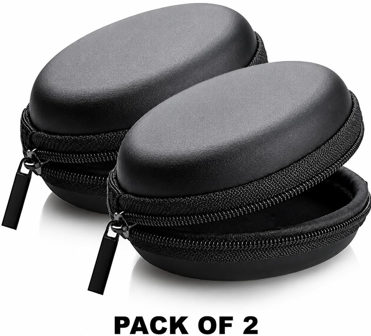 RDHIYARA Leather Zipper Earbuds Pouch For UNIVERSAL-image-1