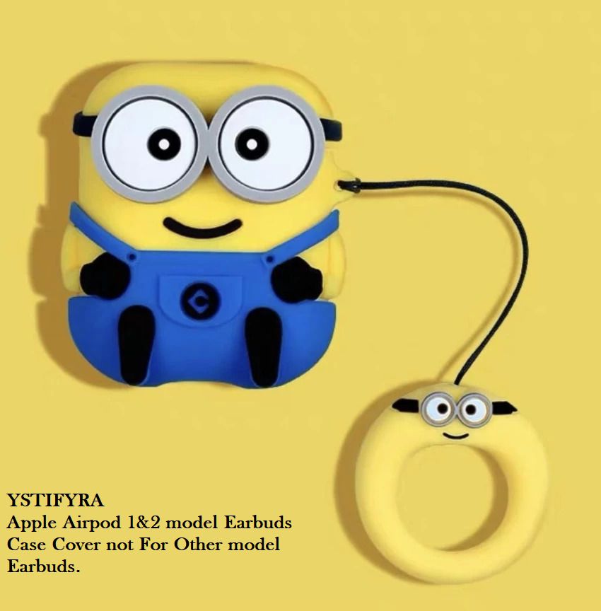 YSTIFYRA Silicone Pull String Headphone Case For Apple Airpods 1st Generation, Apple Airpods 2nd Generation-image-1
