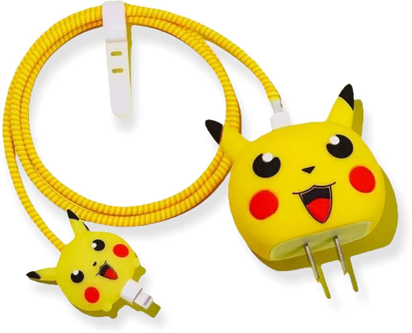 Baazmo Charger Cover for iphone 18W/20W Type C Adapter Full Protection PIKACHU Cable Protector-image-40