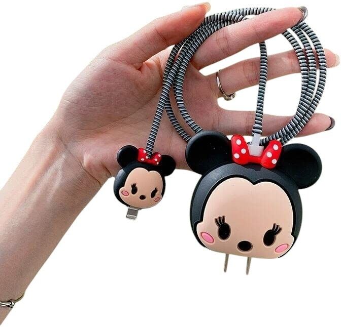 Webilla Silicone Press Stud Headphone Case For Apple 18/20W Charger Cover-image-2