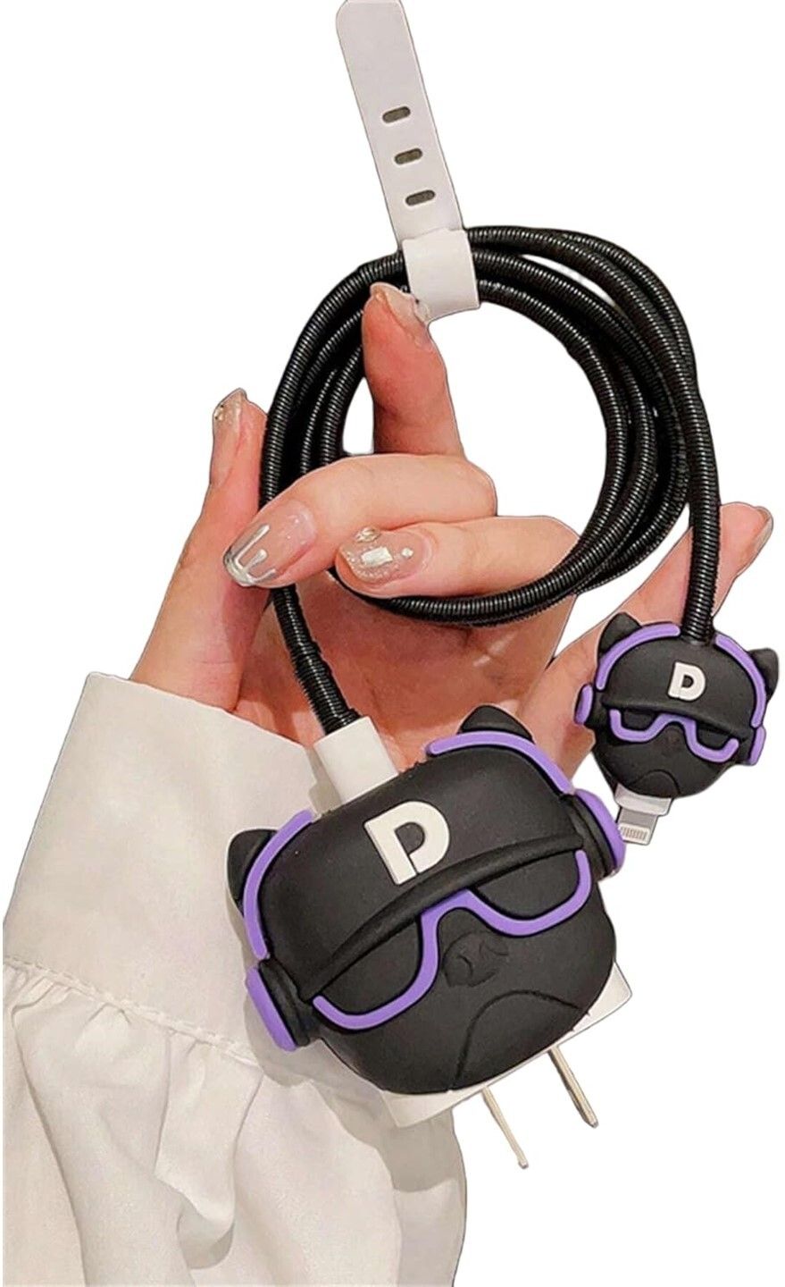 MOBISINGH Silicone Pull String Headphone Case For Compatible with Apple 20W Adapter-image-7
