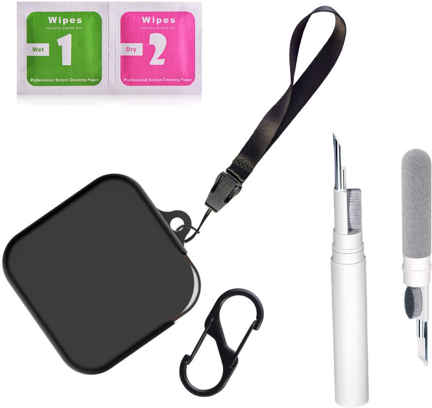 Leiox Silicone Press and Release Earbuds Case For CMF By Nothing Buds Pro 2 Case With Cleaner Kit & Lanyard-image-44