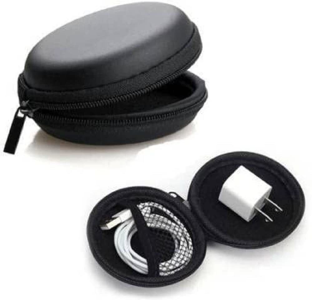 JAZX Leather Zipper Earbuds Pouch For Universal-image-9