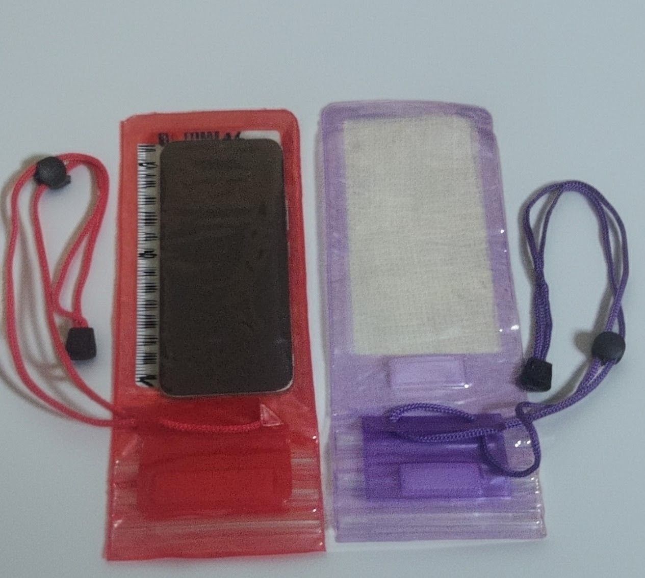 Saran Mob acc Plastic Press and Release Earbuds Pouch For water froof-image-10
