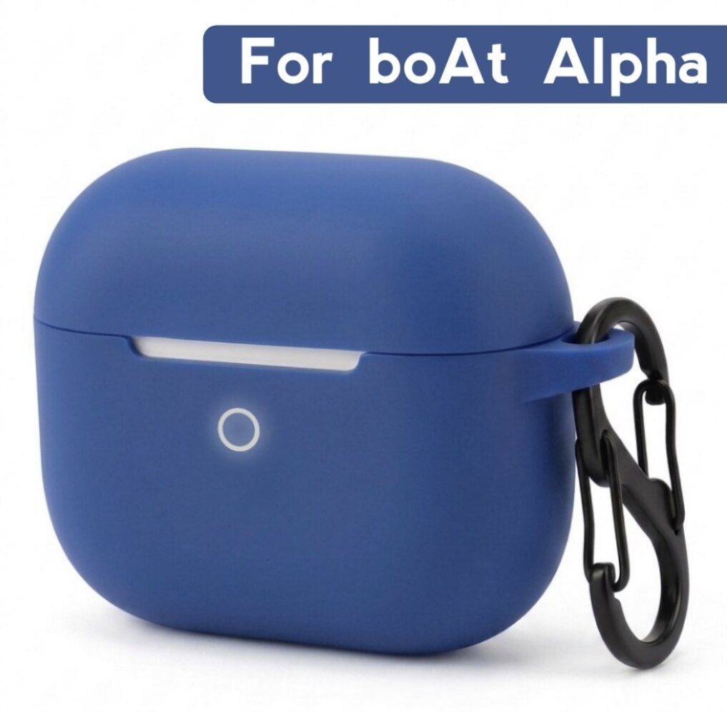 Mezokart.com Silicone Press Stud Earbuds Pouch For boAt Airdopes Alpha-image-43