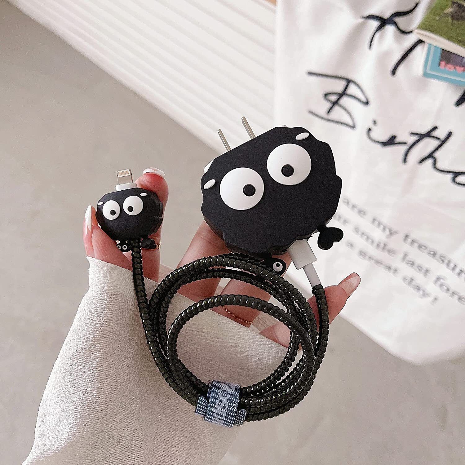 Midos Silicone Press Stud Headphone Case For iPhone Charger 18w / 20w Case-image-5
