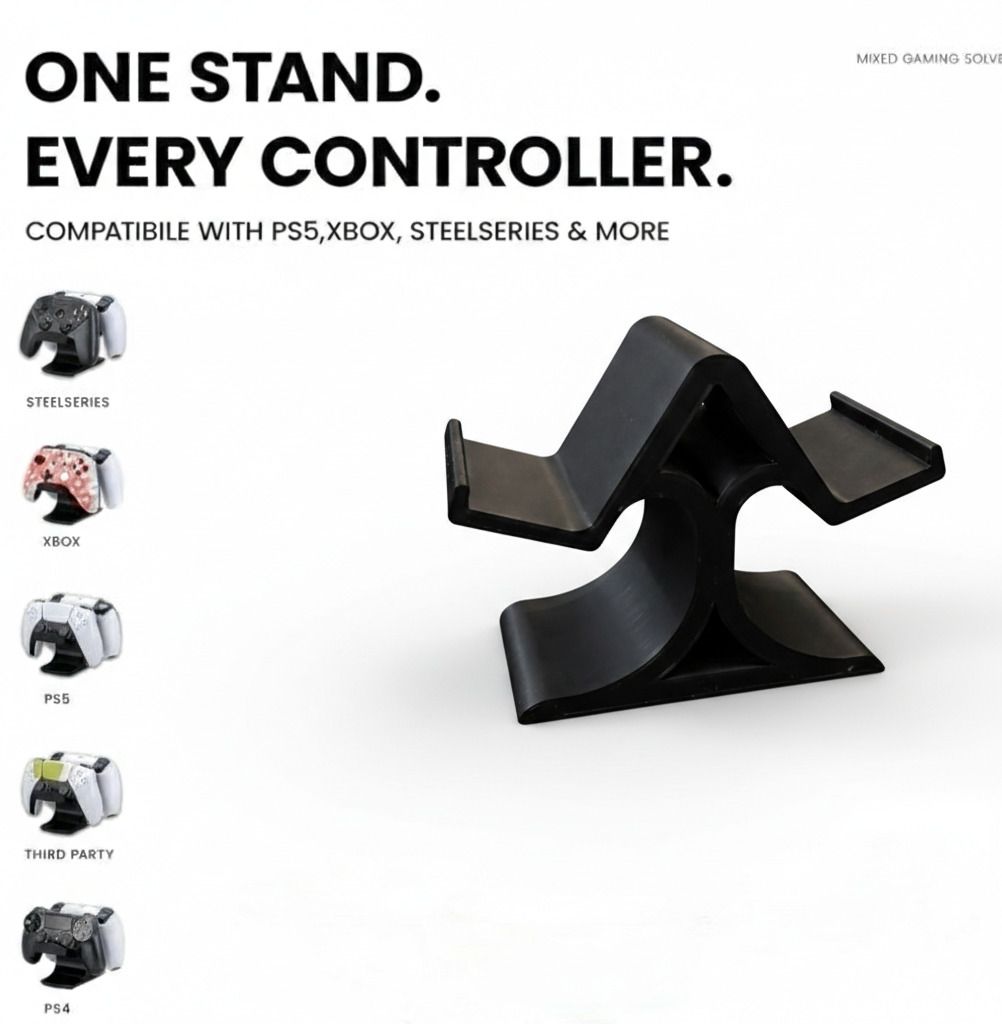 Budget box Dual Controller Stand for Gaming Controllers Headphone Stand-image-44